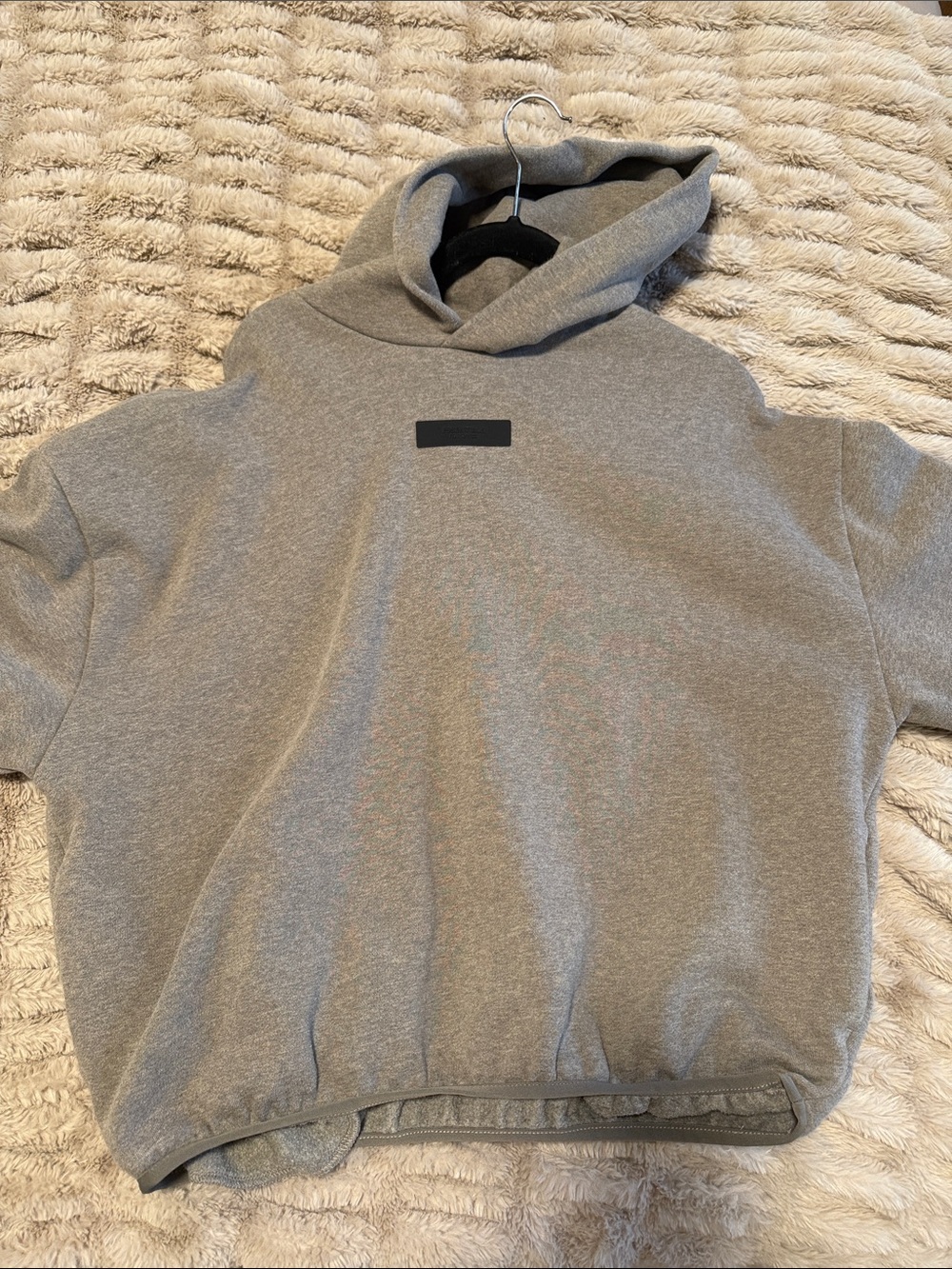 Essentials Fear of God Hooded Sweatshirt - Gray SIZE SMALL